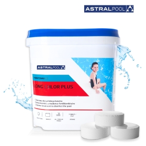 Chlor w tabletkach do basenu 250g Long Clor Plus 5 kg