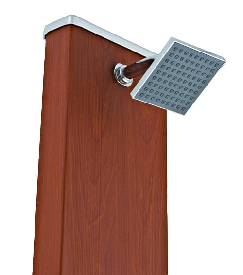 Ogrodowy prysznic solarny aluminium 32l - DSALC32W
