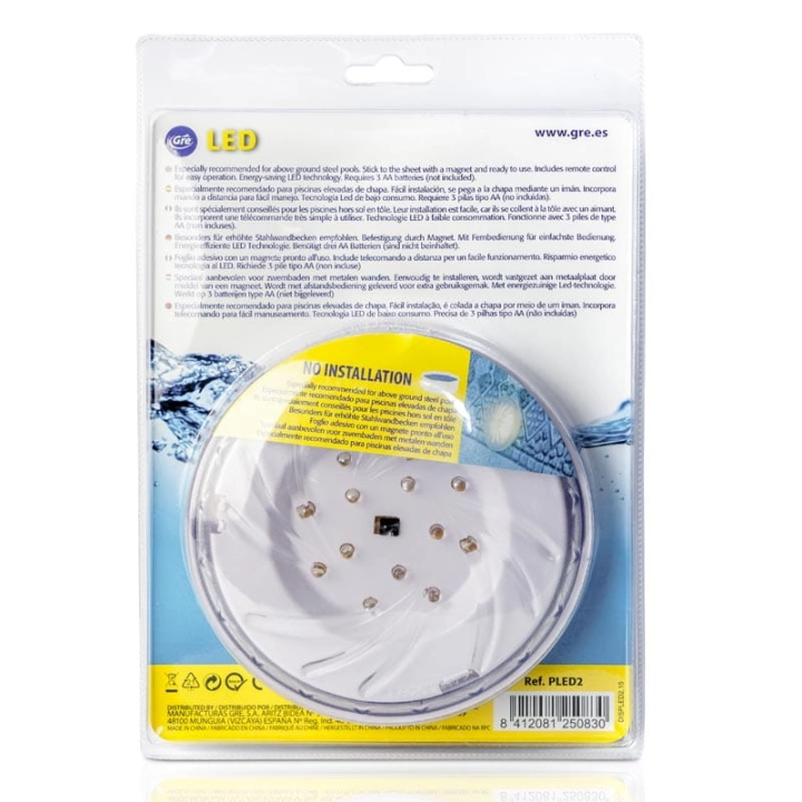 Oswietlenie LED do basenow GRE - 2 sztuki PLED2