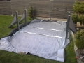 Ochrona dna do basenow 350cm x 350cm- geowloknina