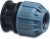 Jason Zaślepka PP 50 mm zacisk 10bar czarno-niebieski 0703824